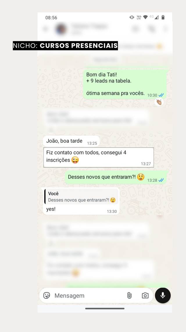 Print de conversa de cliente com resultado obtido pela Vision
