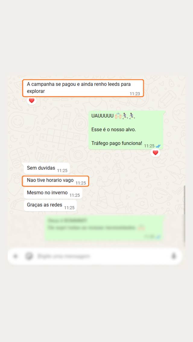Print de conversa de cliente com resultado obtido pela Vision